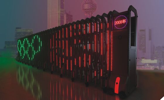 Puerta retractable motorizada automática del tubo de neón con efectos luminosos de Dymamic