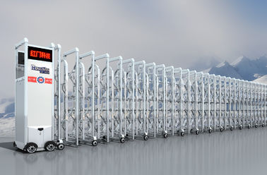 Puerta retractable eléctrica inalámbrica, puerta plegable automática inteligente SS304