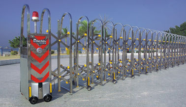 Puerta extensible automática sin rieles de los SS, puerta retractable eléctrica del acero inoxidable