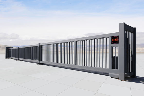 Puerta de desplazamiento motorizada aluminio auto telescópico de Railless para la escuela