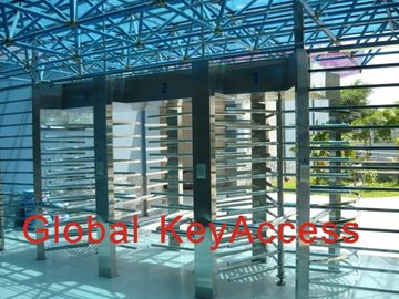 Los torniquetes llenos de la altura de la seguridad tres carriles doblan el control de acceso de la dirección para el uso de la fábrica