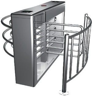 0.2s RS485 acero inoxidable tubo rotación automática completa altura torniquete para metro