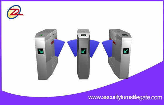 Sistema AC220V±10V de la entrada de Rfid de la puerta de la barrera de la aleta del torniquete del acero inoxidable