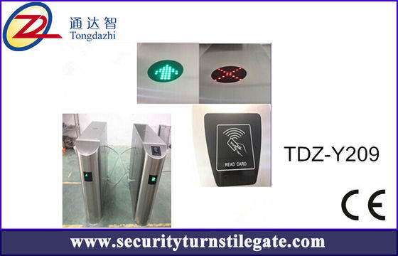 Torniquete bidireccional de la puerta RFID de la barrera de la aleta del sistema del boleto del código de barras para el museo