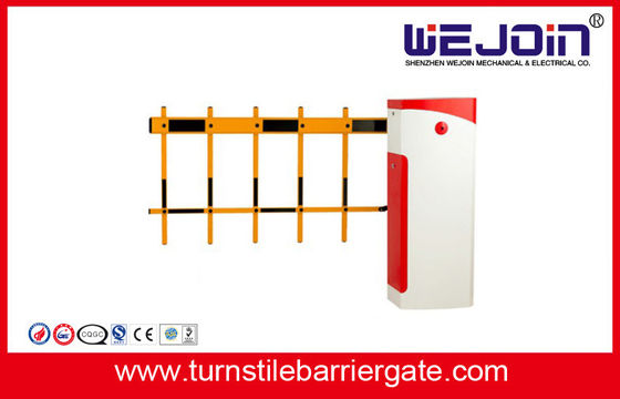 Puerta automática inteligente roja de la barrera del auge del camino con el interruptor de límite