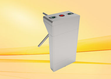 Media altura del acero inoxidable del torniquete vertical inteligente del trípode con la huella dactilar + el lector del RFID