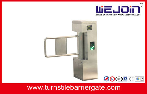 Puerta de barrera de acceso de seguridad con fotocélulas infrarrojas y direcciones de acceso ajustables para edificios comerciales