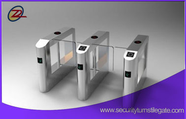 Torniquetes peatonales del vidrio del acceso de la tarjeta del control de acceso de la puerta de la barrera del oscilación