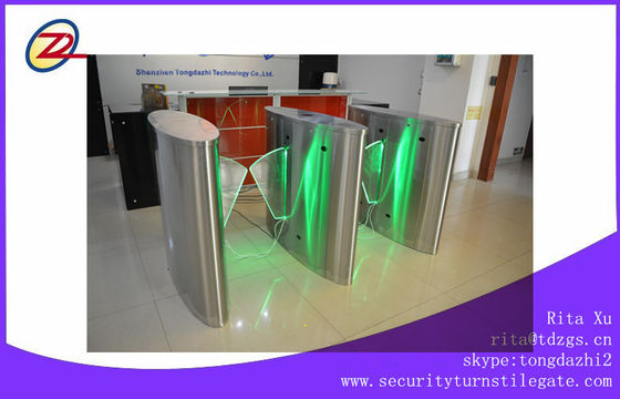 Controler del acceso de la luz de la puerta LED de la barrera de la aleta del acero inoxidable, tarjeta del RFID