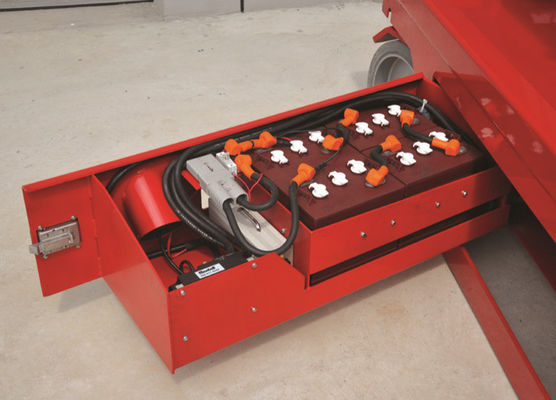 La capacidad eléctrica 320kg de la elevación de la plataforma de trabajo aéreo automotora Scissor la elevación de la altura de funcionamiento máxima del 13.8m
