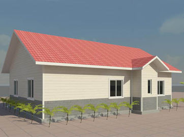 Estructura portátil 4/3 casas modulares del dormitorio, chalet de acero ligero móvil del marco de acero