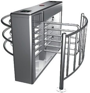 0.2s RS485 acero inoxidable tubo rotación automática completa altura torniquete para metro