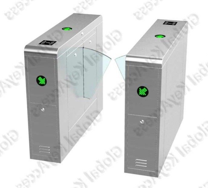 Puerta de velocidad óptica de los torniquetes de la dirección de la aleta de la puerta doble electrónica de la barrera para interior/al aire libre